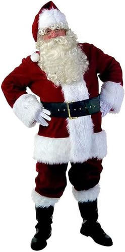 RIKCAT 7PCS Weihnachtsmann Kostüm Für Herren, Samt Weihnachtsmann Kostüm Für Erwachsene Mit Weihnachtskostüm 2XL. RIKCAT 7PCS Weihnachtsmann Kostüm Für Herren, Samt Weihnachtsmann Kostüm Für Erwachsene Mit Weihnachtskostüm 2XL. von RIKCAT