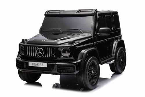 4x4² Kinder Elektroauto 12V 2 sitzer Mercedes AMG G63 G Klasse, schwarz, MP3-Player mit USB/AUX-Eingang, Batterie 12V14Ah, gefederte Eva-Räder, Kunstledersitze, Fernbedienung, Lizenziert 4x4² Kinder Elektroauto 12V 2 sitzer Mercedes AMG G63 G Klasse, schwarz, MP3-Player mit USB/AUX-Eingang, Batterie 12V14Ah, gefederte Eva-Räder, Kunstledersitze, Fernbedienung, Lizenziert von RIRICAR