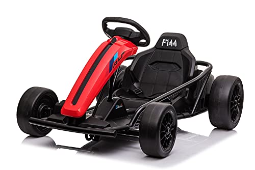 Driftkart Drift-CAR 24V, rot, Glatte Drifträder, 2 x 350W Motor, Driftmodus bei 13 km/h, 24V Batterie, solide Konstruktion Driftkart Drift-CAR 24V, rot, Glatte Drifträder, 2 x 350W Motor, Driftmodus bei 13 km/h, 24V Batterie, solide Konstruktion von RIRICAR