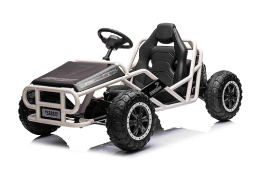 Kinder elektroauto 24V Sport-CART, schwarz, weiche Eva-Räder, Kunstledersitz, Glatte Drift-Räder, 2 x 50W Motor, 24V Batterie, Massive Metallkonstruktion Kinder elektroauto 24V Sport-CART, schwarz, weiche Eva-Räder, Kunstledersitz, Glatte Drift-Räder, 2 x 50W Motor, 24V Batterie, Massive Metallkonstruktion von RIRICAR