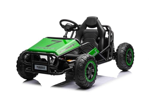 Kinder elektroauto 24V Sport-CART, grün, weiche Eva-Räder, Kunstledersitz, Glatte Drift-Räder, 2 x 50W Motor, 24V Batterie, Massive Metallkonstruktion Kinder elektroauto 24V Sport-CART, grün, weiche Eva-Räder, Kunstledersitz, Glatte Drift-Räder, 2 x 50W Motor, 24V Batterie, Massive Metallkonstruktion von RIRICAR