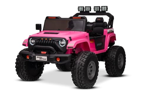 Elektrisches Kinderauto Beneo Motors OFFRIDE 4x4² Zweisitzer 12V, rosa, MP3-Player mit USB/AUX-Eingang, 4x4 Antrieb, Lithium-Akku, große Eva-Räder mit Hinterradfederung, Fernbedienung, LED-Lichter Elektrisches Kinderauto Beneo Motors OFFRIDE 4x4² Zweisitzer 12V, rosa, MP3-Player mit USB/AUX-Eingang, 4x4 Antrieb, Lithium-Akku, große Eva-Räder mit Hinterradfederung, Fernbedienung, LED-Lichter von RIRICAR