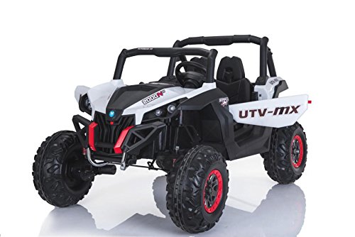 RIRICAR Buggy Kinder elektroauto 12V 2 Sitzer, NEU RSX Elektro Buggy für Kinder, Weiss, mit 2,4-GHz Fernbedienung, 36 Monate - 8 Jahre, 2x12 V Batterie RIRICAR Buggy Kinder elektroauto 12V 2 Sitzer, NEU RSX Elektro Buggy für Kinder, Weiss, mit 2,4-GHz Fernbedienung, 36 Monate - 8 Jahre, 2x12 V Batterie von RIRICAR