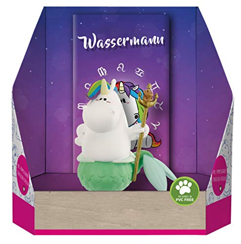 Pummeleinhorn PE11704 Sternzeichen Wassermann, Mehrfarbig von RIVA