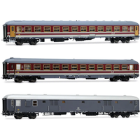 RIVAROSSI HR4362 H0 3-tlg. Set Reisezugwagen „Alpen-Express“ aus 2 x 2. Kl. Wagen UIC-X und 1 x Gepäckwagen UIC-X '70, FS, Ep. IV von RIVAROSSI