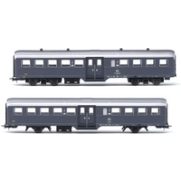 RIVAROSSI HR4370 H0 2-tlg. Set Reisezugwagen "Corbellini" 1947, FS, Ep. IV RIVAROSSI HR4370 H0 2-tlg. Set Reisezugwagen "Corbellini" 1947, FS, Ep. IV von RIVAROSSI