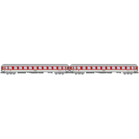 RIVAROSSI HR4416 H0 2-tlg. Set Liegewagen Bvcmz248 DB Nachtzug, DB, Ep. V von RIVAROSSI