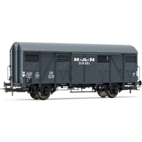 RIVAROSSI HR6479 H0 2-achs. Gedeckter Güterwagen Gmhs "MAN", DB, Ep. III RIVAROSSI HR6479 H0 2-achs. Gedeckter Güterwagen Gmhs "MAN", DB, Ep. III von RIVAROSSI