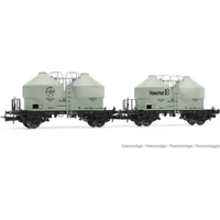 RIVAROSSI HR6574 H0 2-tlg. Set 2-achs. Silowagen Ucs „Höchst", DB, Ep. IV RIVAROSSI HR6574 H0 2-tlg. Set 2-achs. Silowagen Ucs „Höchst", DB, Ep. IV von RIVAROSSI