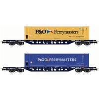 RIVAROSSI HR6614 H0 2-tlg. Set 4-achs. Containerwagen Sgnss mit 45’ Container „P&O Ferrymaster", Mercitalia Intermodal, Ep. VI RIVAROSSI HR6614 H0 2-tlg. Set 4-achs. Containerwagen Sgnss mit 45’ Container „P&O Ferrymaster", Mercitalia Intermodal, Ep. VI von RIVAROSSI