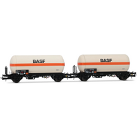 RIVAROSSI HR6618 H0 2-tlg. Set 2-achs. Gaskesselwagen Zgs „BASF", DB, Ep. IV-V RIVAROSSI HR6618 H0 2-tlg. Set 2-achs. Gaskesselwagen Zgs „BASF", DB, Ep. IV-V von RIVAROSSI