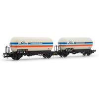 RIVAROSSI HR6643 H0 2-tlg. Set 2-achs. Gaskesselwagen Zgs, „Linde“, DB, Ep. IV RIVAROSSI HR6643 H0 2-tlg. Set 2-achs. Gaskesselwagen Zgs, „Linde“, DB, Ep. IV von RIVAROSSI