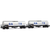 RIVAROSSI HR6667 H0 2-tlg. Set isolierter 4-achs. Kesselwagen GATX-Logo, GATX, Ep. VI RIVAROSSI HR6667 H0 2-tlg. Set isolierter 4-achs. Kesselwagen GATX-Logo, GATX, Ep. VI von RIVAROSSI