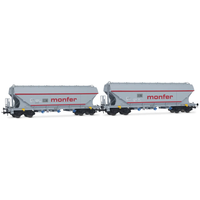 RIVAROSSI HR6677 H0 2-tlg. Set Getreidesilowagen „MONFER“, I-ERSA, Ep. VI RIVAROSSI HR6677 H0 2-tlg. Set Getreidesilowagen „MONFER“, I-ERSA, Ep. VI von RIVAROSSI
