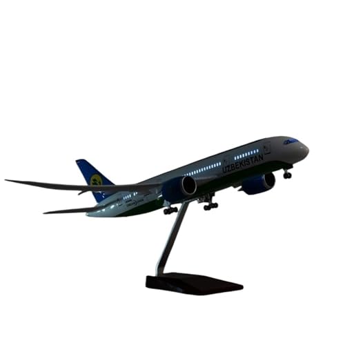 RIVPAHGQ Replika Flugzeugmodelle 1/130 Druckguss-Modellflugzeug for Sammeln, 43 cm, Uzbekistan Airways for Boeing 787, Maßstab, Passagierflugzeug-Replik Vorgefertigte Luftfahrzeug Modelle(with Light) RIVPAHGQ Replika Flugzeugmodelle 1/130 Druckguss-Modellflugzeug for Sammeln, 43 cm, Uzbekistan Airways for Boeing 787, Maßstab, Passagierflugzeug-Replik Vorgefertigte Luftfahrzeug Modelle(with Light) von RIVPAHGQ