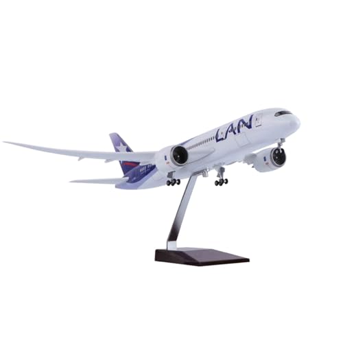 RIVPAHGQ Replika Flugzeugmodelle 1/130 Simulation Zivilflugzeugmodell 43cm Chilean Airlines for Boeing 787 Maßstabmodell Flugzeugrepliken Vorgefertigte Luftfahrzeug Modelle(NO Light) von RIVPAHGQ