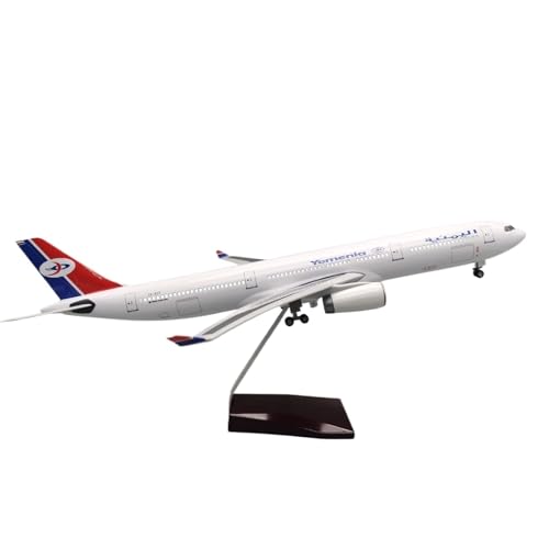 RIVPAHGQ Replika Flugzeugmodelle 1/135 Diecast Modell Sammeln Flugzeug 47cm Yemenia for Airbus A330 Skala Passagier Flugzeug Repliken Vorgefertigte Luftfahrzeug Modelle(with Light) von RIVPAHGQ