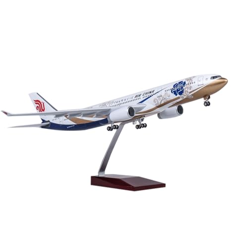 RIVPAHGQ Replika Flugzeugmodelle 1/135 Simulation Zivilflugzeugmodell 47cm Air China for Airbus A330 Maßstabmodell Flugzeugrepliken Mit Rädern Vorgefertigte Luftfahrzeug Modelle(NO Light) von RIVPAHGQ
