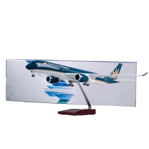RIVPAHGQ Replika Flugzeugmodelle 1/142 Simulation Zivilflugzeugmodell 47cm Finnair for Airbus A350 Maßstabmodell Flugzeugrepliken Mit Rädern Vorgefertigte Luftfahrzeug Modelle(with Light) von RIVPAHGQ