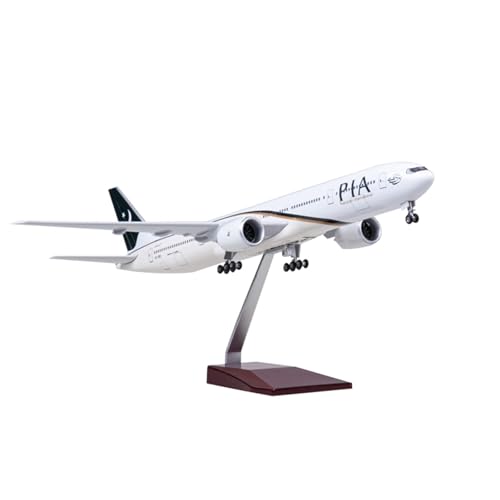 RIVPAHGQ Replika Flugzeugmodelle 1/157 Druckguss-Modellflugzeug for Sammeln, 47 cm, Pakistan Airlines for Boeing 777, Replika des Passagierflugzeugs Vorgefertigte Luftfahrzeug Modelle(NO Light) von RIVPAHGQ