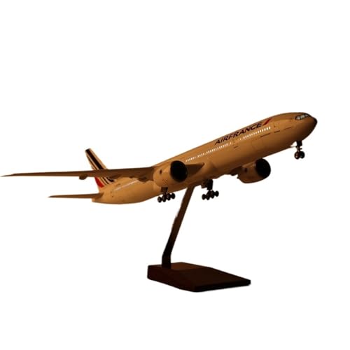RIVPAHGQ Replika Flugzeugmodelle 1/157 Maßstab Zivilflugzeug Replik 47cm Air France for Boeing 777 Flugzeugmodell for Luftfahrt Display Vorgefertigte Luftfahrzeug Modelle(with Light) von RIVPAHGQ