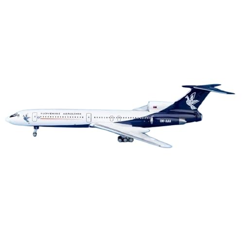 RIVPAHGQ Replika Flugzeugmodelle 1/400 Flugmodell Für Enthusiasten PH11841 Für Slovak Airlines TU-154M OM-AAA Diecast-Modellflugzeug Vorgefertigte Luftfahrzeug Modelle von RIVPAHGQ