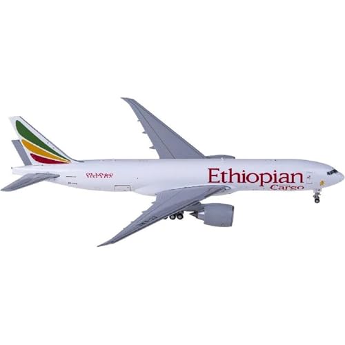 RIVPAHGQ Replika Flugzeugmodelle 1/400 Modellflugzeug Zum Sammeln XX40085C Für Ethiopian Airlines 777-200F ET-AWE Maßstab Druckgussflugzeug Zur Anzeige Vorgefertigte Luftfahrzeug Modelle von RIVPAHGQ
