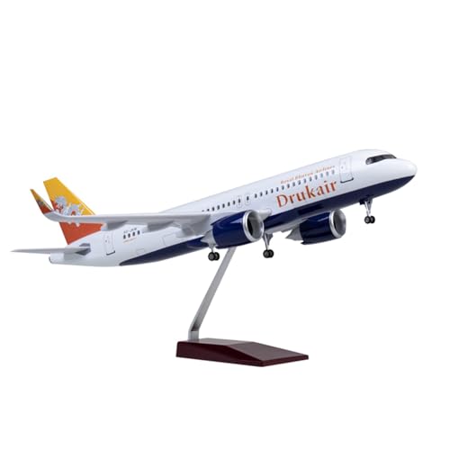 RIVPAHGQ Replika Flugzeugmodelle 1/80 Diecast Modell Sammeln Flugzeug 47cm for Bhutan Airlines for Airbus A320neo Skala Passagier Flugzeug Vorgefertigte Luftfahrzeug Modelle(NO Light) von RIVPAHGQ