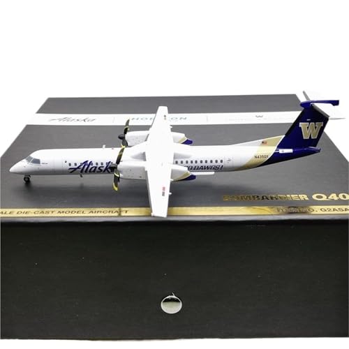 RIVPAHGQ Replika Flugzeugmodelle 1:200 16CM Maßstab Display Flugzeug Für Alaska Airlines N435QX Miniatur Lebensechte Modell Flugzeug Replik Vorgefertigte Luftfahrzeug Modelle von RIVPAHGQ
