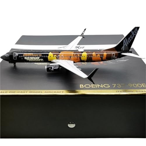 RIVPAHGQ Replika Flugzeugmodelle 1:200 21CM Statisches Displayflugzeug Für Alaska Airlines B737-900ER N492AS Maßstab Lebensechte Modellflugzeugdekorationen Vorgefertigte Luftfahrzeug Modelle von RIVPAHGQ