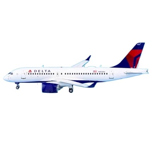 RIVPAHGQ Replika Flugzeugmodelle 1:200 Airline Miniatur G2DAL1112 Für Delta Air Lines A220-100 N103DU Hochpräzises Flugzeugmodell Im Maßstab Vorgefertigte Luftfahrzeug Modelle von RIVPAHGQ