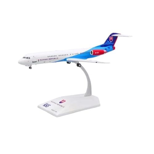 RIVPAHGQ Replika Flugzeugmodelle 1:200 Fertigflugzeug LH2242 Für Die Slowakische Regierung FK-100 OM-BYC Flugzeugmodell Aus Legierung Im Maßstab 1:200 Vorgefertigte Luftfahrzeug Modelle von RIVPAHGQ