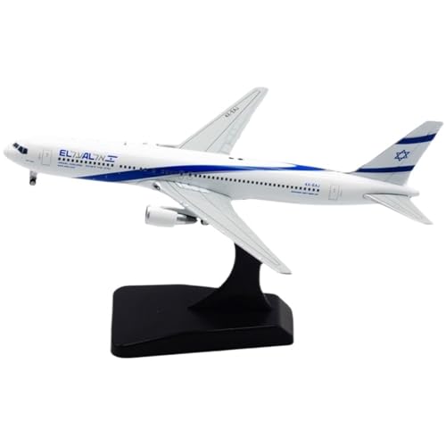 RIVPAHGQ Replika Flugzeugmodelle 1:400 13CM Luxus-Flugzeugmodell Im Maßstab EL Al Für Boeing B767-300ER 4X-EAJ Statische Displayflugzeuge Vorgefertigte Luftfahrzeug Modelle von RIVPAHGQ