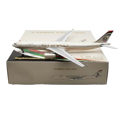 RIVPAHGQ Replika Flugzeugmodelle 1:400 15CM Maßstab Display Flugzeug Für Etihad Airways A330-300 A6-AFB Miniatur Lebensechte Modell Flugzeug Replik Vorgefertigte Luftfahrzeug Modelle von RIVPAHGQ