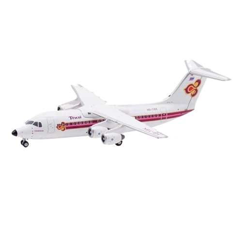 RIVPAHGQ Replika Flugzeugmodelle 1:400 7CM Luxus-Sammelflugzeugmodell Für Thai Airways BAE146-300 HS-TBK, Statisches Replika-Flugzeug Vorgefertigte Luftfahrzeug Modelle von RIVPAHGQ