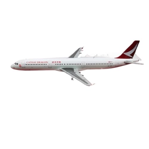 RIVPAHGQ Replika Flugzeugmodelle 1:400 Fertige Flugzeugnachbildung Für Dragonair A321 B-HTF Druckguss-Modellflugzeuge Luftfahrt-Ausstellungsstück Vorgefertigte Luftfahrzeug Modelle von RIVPAHGQ