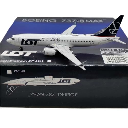 RIVPAHGQ Replika Flugzeugmodelle 1:400 Fertige Flugzeugnachbildung Für Polish Airlines B737-8MAX SP-LVA Druckguss-Modellflugzeuge Luftfahrtdisplay Vorgefertigte Luftfahrzeug Modelle RIVPAHGQ Replika Flugzeugmodelle 1:400 Fertige Flugzeugnachbildung Für Polish Airlines B737-8MAX SP-LVA Druckguss-Modellflugzeuge Luftfahrtdisplay Vorgefertigte Luftfahrzeug Modelle von RIVPAHGQ