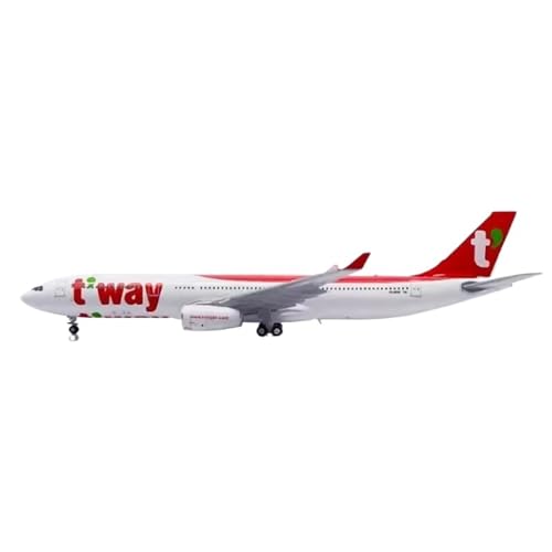 RIVPAHGQ Replika Flugzeugmodelle 1:400 Hochdetaillierte Flugzeuge Für Tway Air A330-300 HL8501 Flugzeugmodell Aus Legierung Für Luftfahrtbegeisterte Vorgefertigte Luftfahrzeug Modelle von RIVPAHGQ