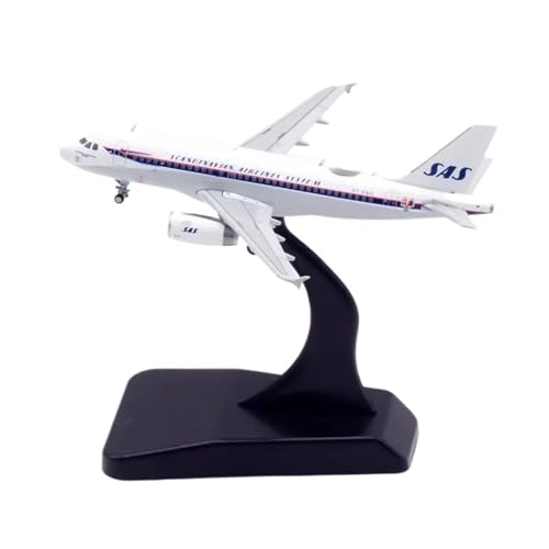 RIVPAHGQ Replika Flugzeugmodelle 1:400 Hochdetailliertes Flugzeugmodell Für Nordic Airlines SAS A319-100 OY-KBO Fertiges Flugzeug-Ausstellungsmodell Legierung Vorgefertigte Luftfahrzeug Modelle von RIVPAHGQ