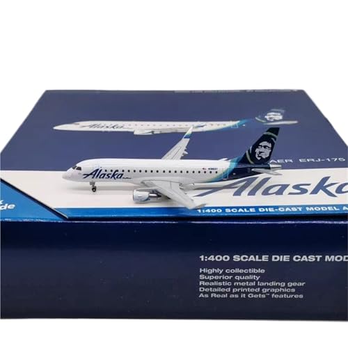 RIVPAHGQ Replika Flugzeugmodelle 1:400 Miniatur-Flugzeug-Sammlerstücke Für Alaska Airlines ERJ-170 N186SY Maßstab Flugzeug-Modellbausatz Vorgefertigte Luftfahrzeug Modelle RIVPAHGQ Replika Flugzeugmodelle 1:400 Miniatur-Flugzeug-Sammlerstücke Für Alaska Airlines ERJ-170 N186SY Maßstab Flugzeug-Modellbausatz Vorgefertigte Luftfahrzeug Modelle von RIVPAHGQ