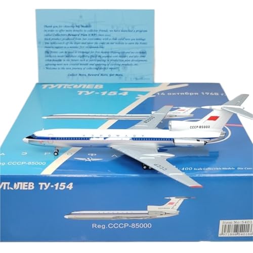 RIVPAHGQ Replika Flugzeugmodelle 1:400 Miniatur-Flugzeug-Sammlerstücke Für Russian Airlines Tu-154 CCCP-85000 Maßstab Flugzeug-Modellbausatz Vorgefertigte Luftfahrzeug Modelle RIVPAHGQ Replika Flugzeugmodelle 1:400 Miniatur-Flugzeug-Sammlerstücke Für Russian Airlines Tu-154 CCCP-85000 Maßstab Flugzeug-Modellbausatz Vorgefertigte Luftfahrzeug Modelle von RIVPAHGQ