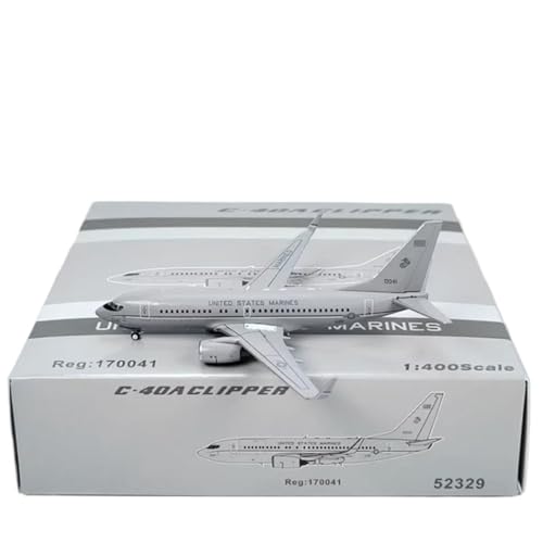 RIVPAHGQ Replika Flugzeugmodelle 1:400 Skala Airliner Modell 52329 Vereinigten Für Staaten Marines C-40A Clipper 170041 Flugzeug Hoch Detaillierte Flugzeug Vorgefertigte Luftfahrzeug Modelle von RIVPAHGQ