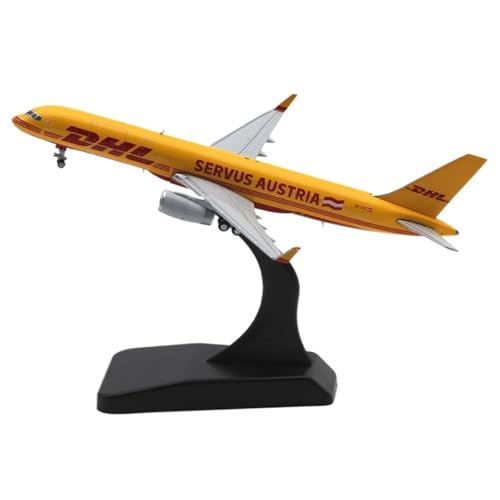 RIVPAHGQ Replika Flugzeugmodelle 11CM Maßstab Zivilflugzeugmodell 1/400 for DHL Express for Boeing B757-200PCF OE-LNZ Detailliertes Verkehrsflugzeug Vorgefertigte Luftfahrzeug Modelle von RIVPAHGQ