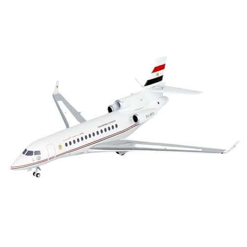 RIVPAHGQ Replika Flugzeugmodelle 11CM Realistisches Fertiges Flugzeugmodell 1/200 Ägyptische Luftwaffe for Die Falcon 7X SU-BTU Genaues Maßstabsflugzeug Vorgefertigte Luftfahrzeug Modelle von RIVPAHGQ