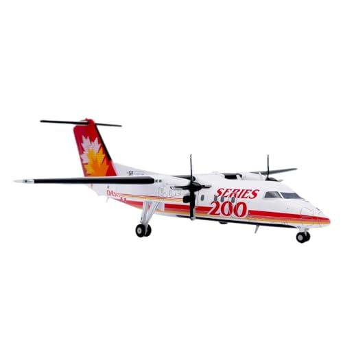 RIVPAHGQ Replika Flugzeugmodelle 12 cm Feines Druckguss-Replika-Flugzeugmodell 1:200 for Okihachihara-Modell Dash 8-Q200 C-GGMP-Skala-Flugzeug Vorgefertigte Luftfahrzeug Modelle von RIVPAHGQ