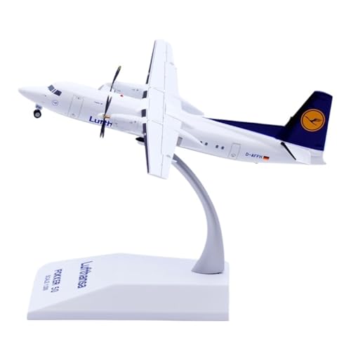 RIVPAHGQ Replika Flugzeugmodelle 12 cm for Lufthansa Fokker 50 D-AFFH Druckguss-Flugzeugmodell Im Maßstab 1:200 Statisches Flugzeuganzeigemodell Vorgefertigte Luftfahrzeug Modelle von RIVPAHGQ
