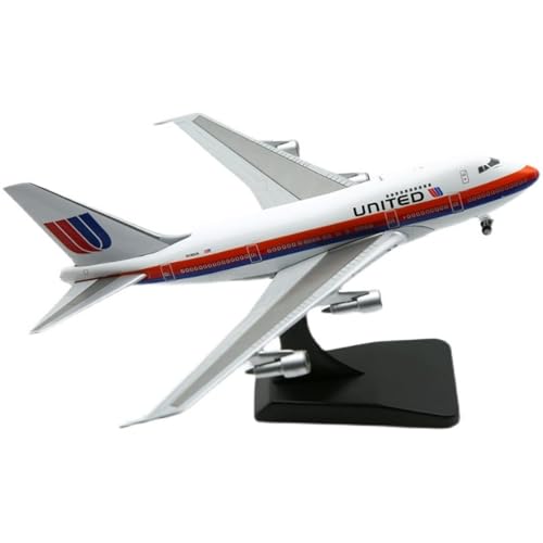 RIVPAHGQ Replika Flugzeugmodelle 14CM 1/400 Maßstab Hochdetailliertes Verkehrsflugzeugmodell Für United Airlines B747SP N140UA Flugzeug-Sammelmodell Vorgefertigte Luftfahrzeug Modelle von RIVPAHGQ