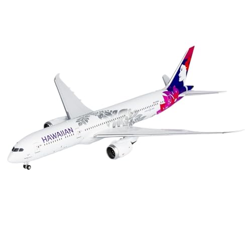 RIVPAHGQ Replika Flugzeugmodelle 15CM 1/400 for Hawaiian Airlines B787-9 N781HA Realistische Flugzeug Replik Maßstab Druckguss Modell Flugzeug Kit Vorgefertigte Luftfahrzeug Modelle von RIVPAHGQ