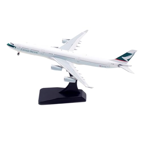 RIVPAHGQ Replika Flugzeugmodelle 15CM Boutique Miniaturflugzeug 1:400 for Cathay Pacific Airways A340-300 B-HMX Maßstabmodell Simulationsflugzeug Vorgefertigte Luftfahrzeug Modelle von RIVPAHGQ
