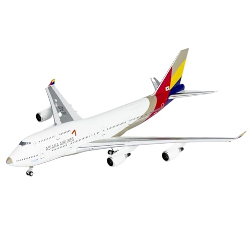 RIVPAHGQ Replika Flugzeugmodelle 17CM 1/400 Großformatiges Display-Modellflugzeug for Asiana Airlines B747-400M HL7421 Statisches Fertigflugzeug Vorgefertigte Luftfahrzeug Modelle von RIVPAHGQ